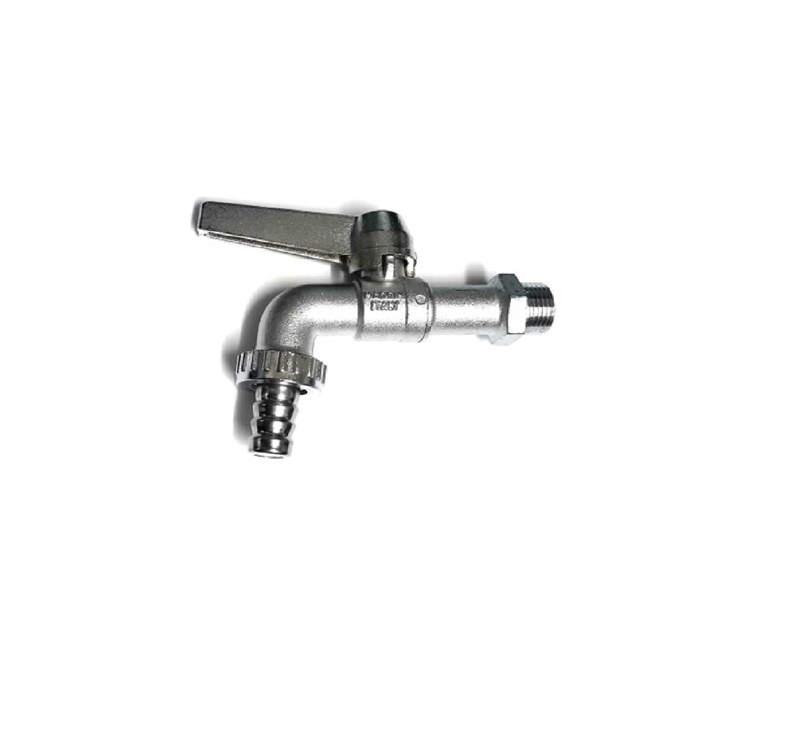 Αντιπαγωτική βρύση μπαλκονιού Bugatti 1/2" - Ασημί