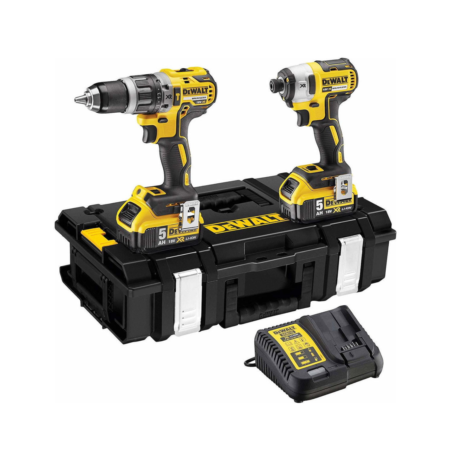 Dewalt DCK266P2 Σετ Κρουστικό Δραπανοκατσάβιδο & Παλμικό Κατσαβίδι 18V με 2 Μπαταρίες 5Ah