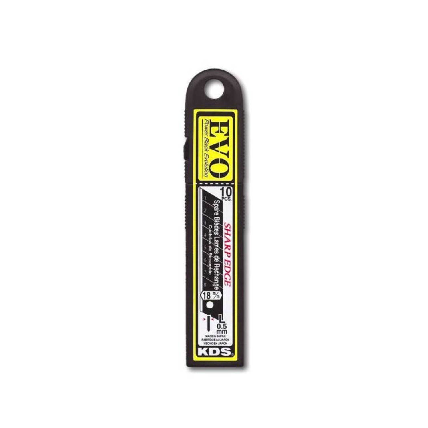 LB-10B EVO Λάμες Μαχαιριών Σπαστές Μαύρες 18 x 0.5mm - 10τεμ